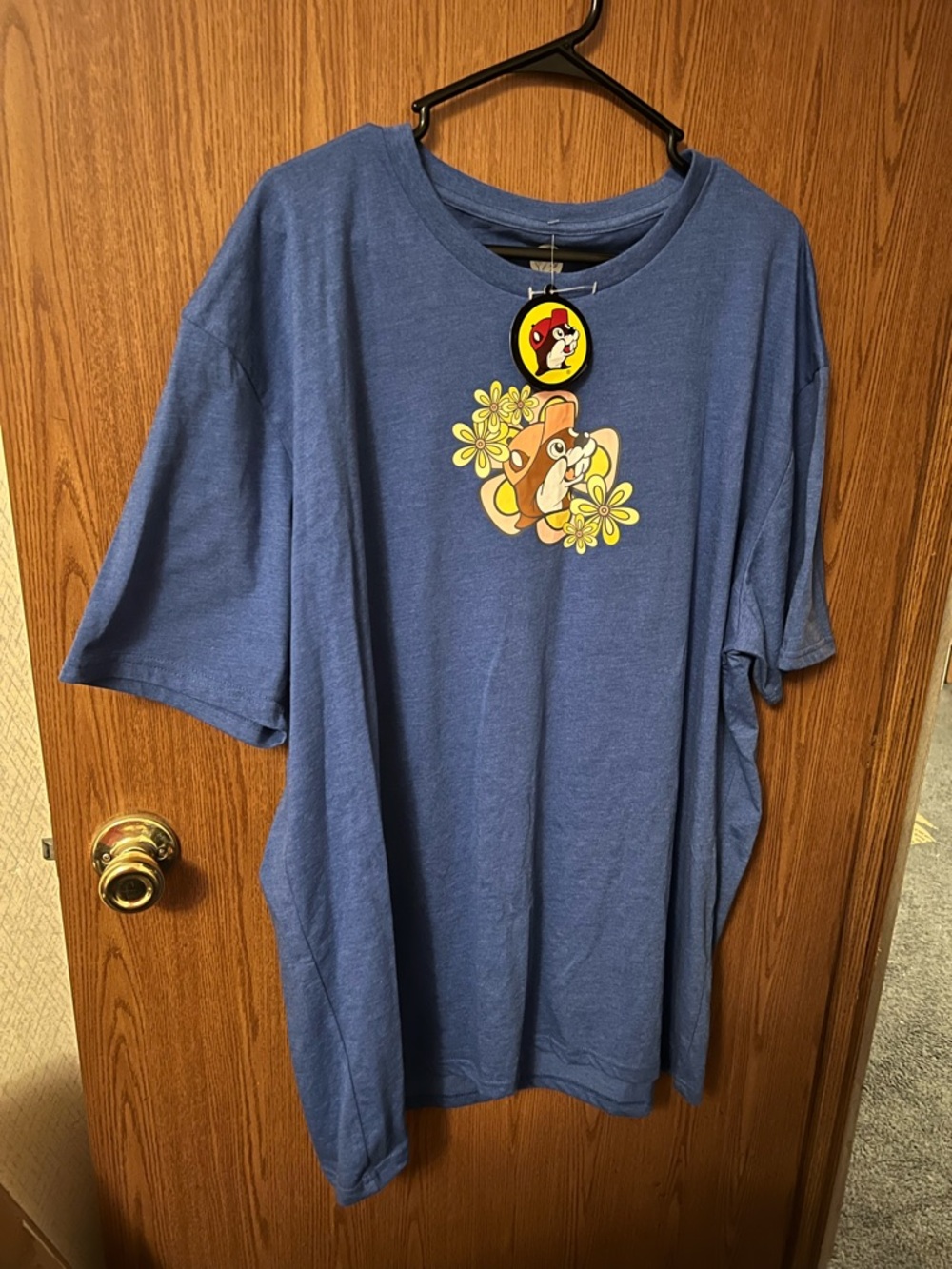 NWT Women’s Buc-ee’s Just A Girl BOHO Blue Shirt Size 3x